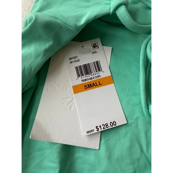 Becca by Rebecca Virtue Seaglass Color Code Candice Multi Way One-Piece Size S - Picture 9 of 10